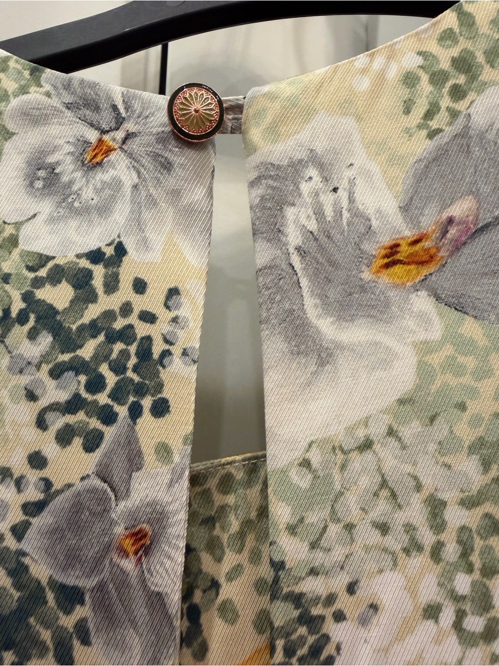 New Agua by Agua Bendita Aire Florecer Embroidered Maxi Dress - Yellow Floral. S - Picture 12 of 13